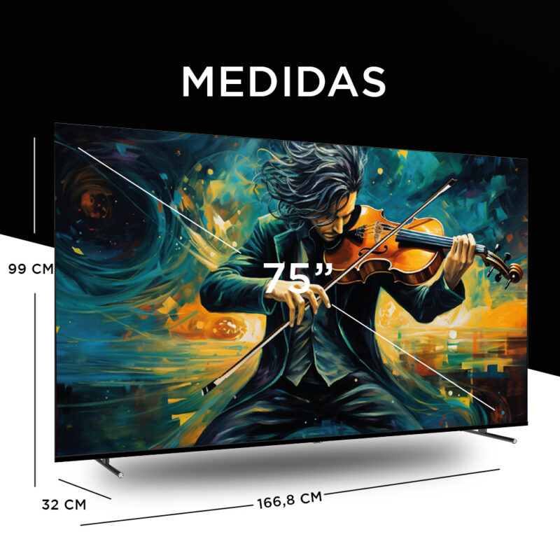 Smart TV 75” UHD Google TV